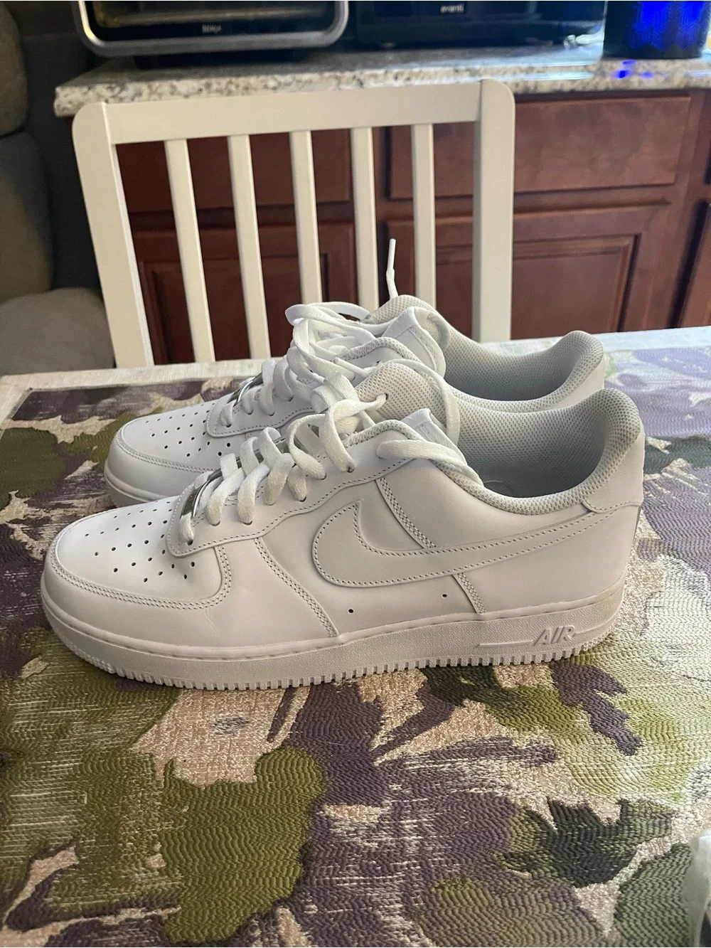 Nike All-White Air Force Low-Top Sneakers